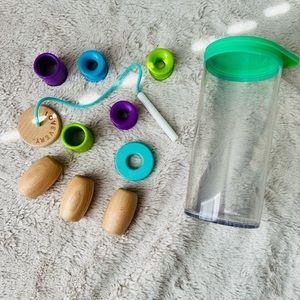 Lovevery Threadable Bead kit and container
